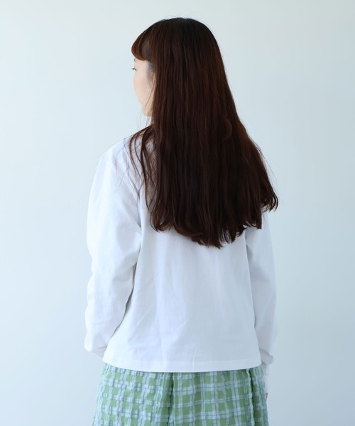 bulle de savon（ビュルデサボン）の「【別注】ナポリタン ロンＴ（Tシャツ/カットソー・レディース・ホワイト・FREE）」の6枚目の写真