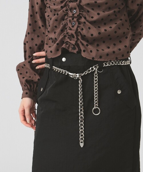 Ray BEAMS(レイビームス)の「チェーン ベルト(ベルト・レディース・シルバー・ONE SIZE)」の1枚目の写真