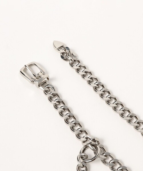 Ray BEAMS(レイビームス)の「チェーン ベルト(ベルト・レディース・シルバー・ONE SIZE)」の4枚目の写真