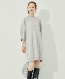 ミニ裏毛ドルマンスリーブチュニック