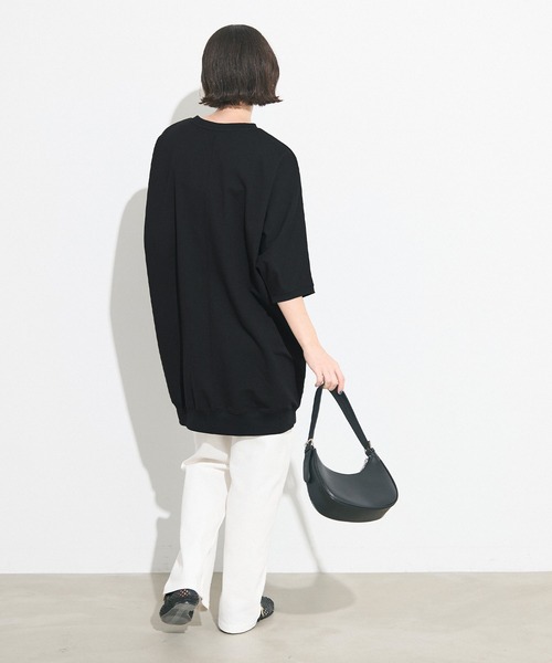 coca(coca)(コカ)の「ミニ裏毛ドルマンスリーブチュニック(チュニック・レディース・グレー/ブラック・M/L)」の10枚目の写真
