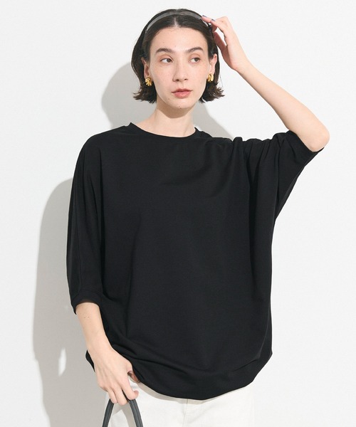 coca(coca)(コカ)の「ミニ裏毛ドルマンスリーブチュニック(チュニック・レディース・グレー/ブラック・M/L)」の11枚目の写真