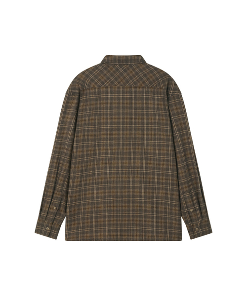 OCHERS(オーカーズ)の「チェックシャツ No.0001 テディブラウン(シャツ/ブラウス・メンズ・その他・1/2/3)」の3枚目の写真