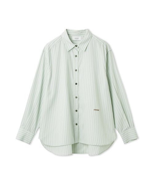 emmi（エミ）の「【ONLINE限定カラーあり】ストライプベーシックシャツ（シャツ/ブラウス・レディース・ピンク/ホワイト/ミント/ブルー・F）」の3枚目の写真