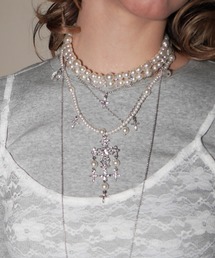 IMARI（イマリ）の「【 IMARI / イマリ 】 バロックモチーフ ボリューム パール ネックレス（ネックレス）」