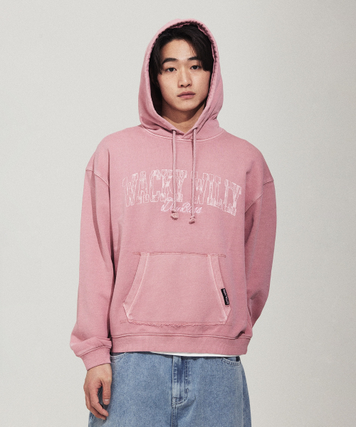 Pigment Tie‑Dye Sweat Pink — пигментная толстовка‑свитшот, розовая