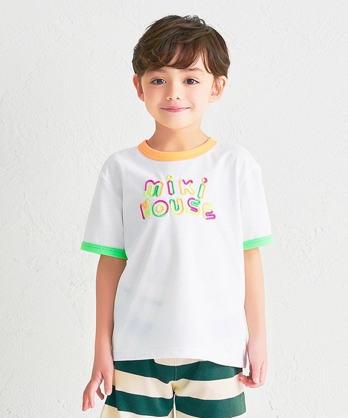 MIKI HOUSE(ミキハウス)の「【WEB限定】ネオンカラー半袖Tシャツ(Tシャツ/カットソー・キッズ・マルチ/ピンク/イエロー・90cm/80cm/130cm/120cm/110cm/100cm)」の3枚目の写真