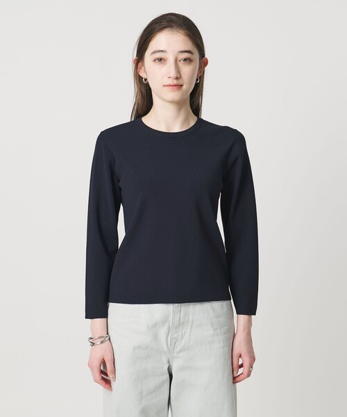UNITED ARROWS(ユナイテッドアローズ)の「コンパクト クルーネック ニット ‐ウォッシャブル‐(ニット/セーター・レディース・オフホワイト/レッド/ネイビー・FREE)」の12枚目の写真
