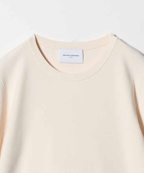 UNITED ARROWS（ユナイテッドアローズ）の「コンパクト クルーネック ニット ‐ウォッシャブル‐（ニット/セーター・レディース・オフホワイト/レッド/ネイビー・FREE）」の20枚目の写真