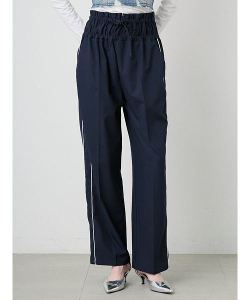 SORIN(ソリン )の「Designed Waist Line Pants/デザインウエスト ラインパンツ(その他パンツ・レディース・ネイビー/チェック・36/38)」の2枚目の写真