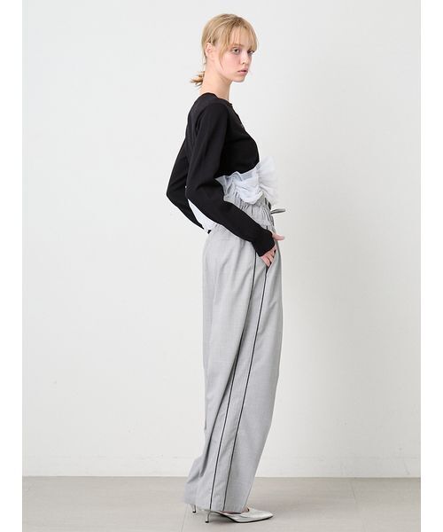 SORIN(ソリン )の「Designed Waist Line Pants/デザインウエスト ラインパンツ(その他パンツ・レディース・ネイビー/チェック・36/38)」の19枚目の写真