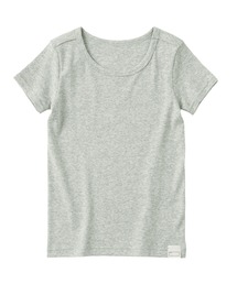 無印良品（ムジルシリョウヒン）の「キッズ　フライス編みクルーネック半袖Ｔシャツ（インナーウェア/肌着）」