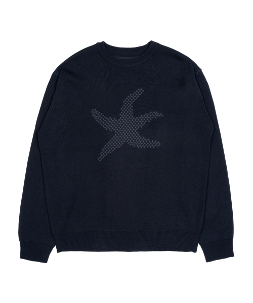 THECOLDESTMOMENT(ザコールデストモーメント)の「TCM starfish logo knit (navy)(ニット/セーター・レディース・その他・SMALL/LARGE/MEDIUM)」の2枚目の写真