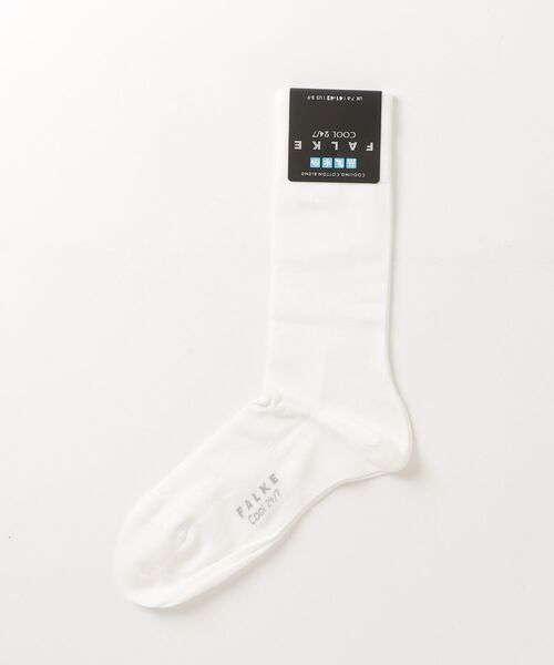 FALKE（ファルケ）の「FALKE/Cool 24/7 Socks（ソックス/靴下・メンズ・ホワイト/ブラック/グレー・F）」の4枚目の写真