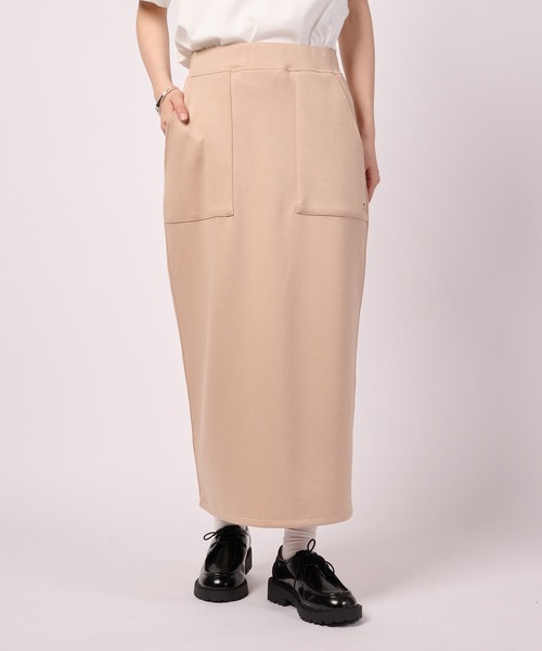 Arnold Palmer(アーノルドパーマー)の「カット ナロースカート(スカート・レディース・オートミール/ピンク/ベージュ/ブラック・S/L/M)」の2枚目の写真