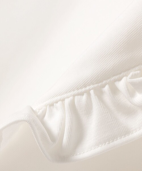 SHIPS(シップス)の「【WEB限定】〈接触冷感〉オーガニック コットン フリル TEE(Tシャツ/カットソー・レディース・ダークグレー/ライラック/オフホワイト・ONESIZE)」の18枚目の写真