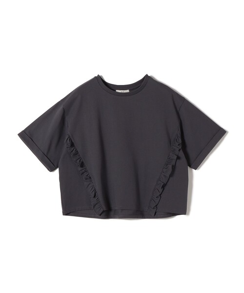 SHIPS(シップス)の「【WEB限定】〈接触冷感〉オーガニック コットン フリル TEE(Tシャツ/カットソー・レディース・ダークグレー/ライラック/オフホワイト・ONESIZE)」の19枚目の写真