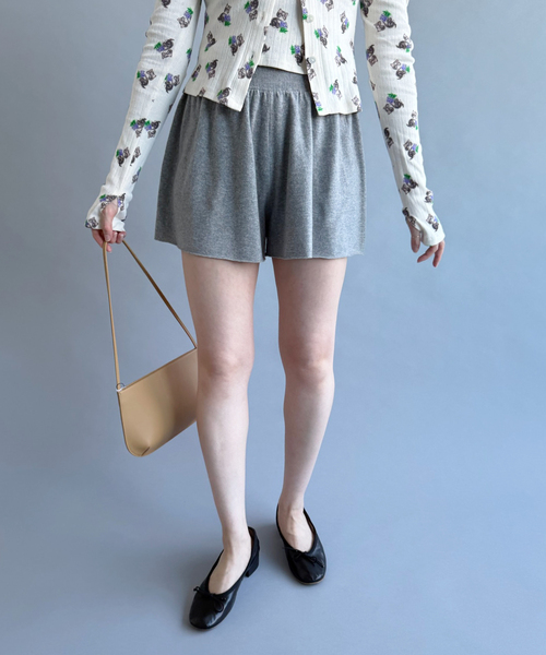 【新品】EDIT.FOR LULU   ポンポンリブ パフスリーブトップ EDIT. FOR LULU（エディットフォールル）の「ポンポンリブ