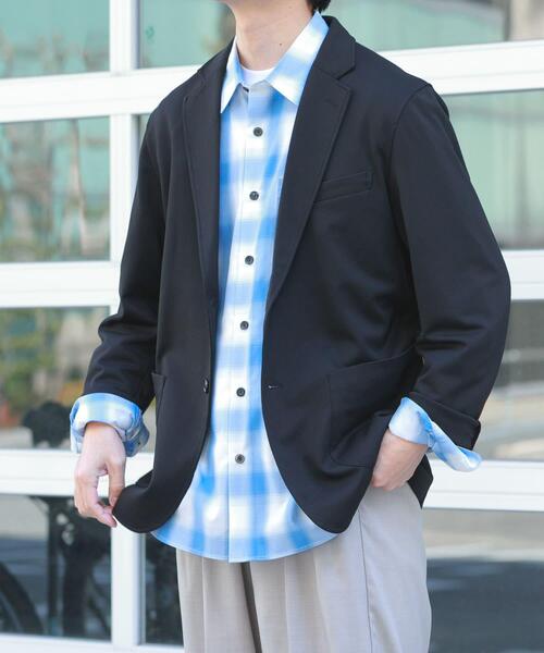 ITEMS URBANRESEARCH(アイテムズ アーバンリサーチ)の「『洗濯可』SMART-air 調温 コンフォートジャケット(楽着シリーズ)(その他アウター・メンズ・グレー系その他/ブラック/カーキ/ネイビー・MEDIUM/LARGE)」の7枚目の写真