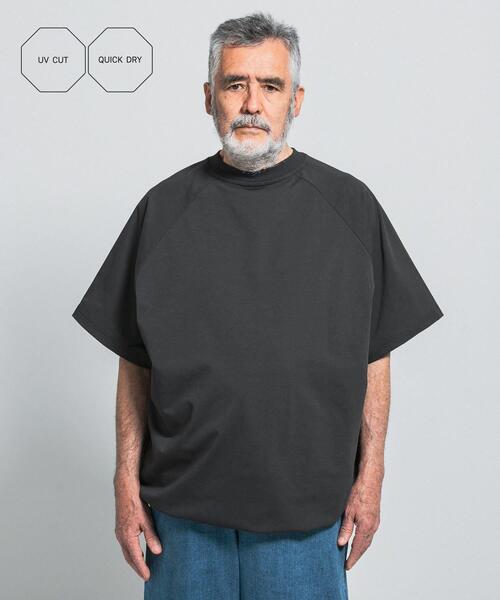 EKAL(エカル)の「『吸水速乾/防シワ/UVカット』DRY OUT Super Wide T-SHIRTS(Tシャツ/カットソー・メンズ・ブラック/アイボリー/チャコールグレー・LARGE/MEDIUM)」の3枚目の写真