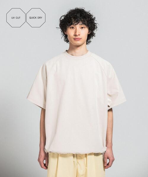 EKAL(エカル)の「『吸水速乾/防シワ/UVカット』DRY OUT Super Wide T-SHIRTS(Tシャツ/カットソー・メンズ・ブラック/アイボリー/チャコールグレー・LARGE/MEDIUM)」の2枚目の写真