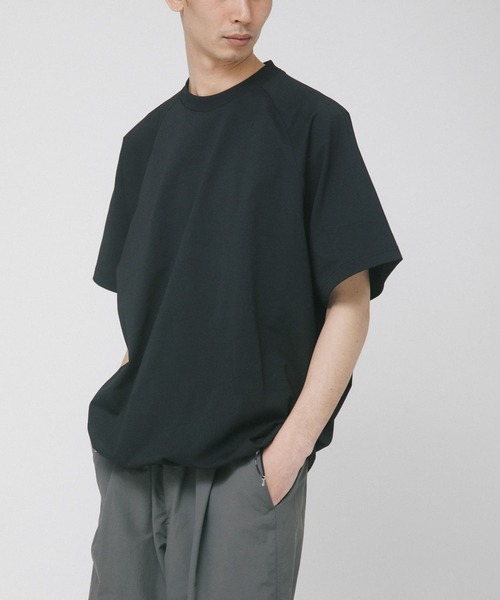 EKAL（エカル）の「DRY OUT Super Wide T-SHIRTS（Tシャツ/カットソー・メンズ・ブラック/アイボリー/チャコールグレー・LARGE/MEDIUM）」の2枚目の写真
