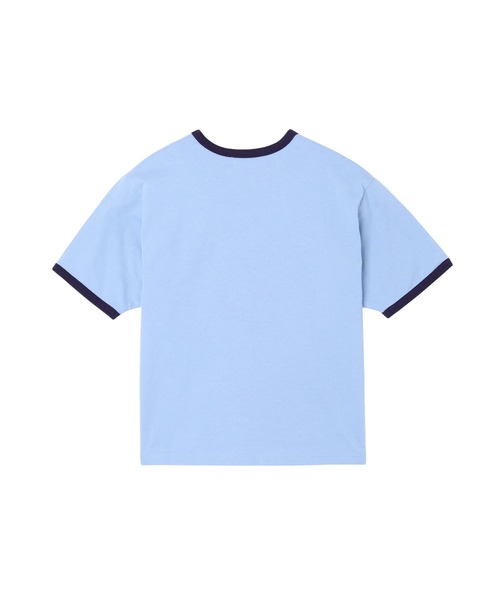 MILKFED.(ミルクフェド)の「HEART LOGO FLOCK PRINT RINGER TEE(Tシャツ/カットソー・レディース・ライトブルー/オートミール/チャコール・S/M)」の17枚目の写真