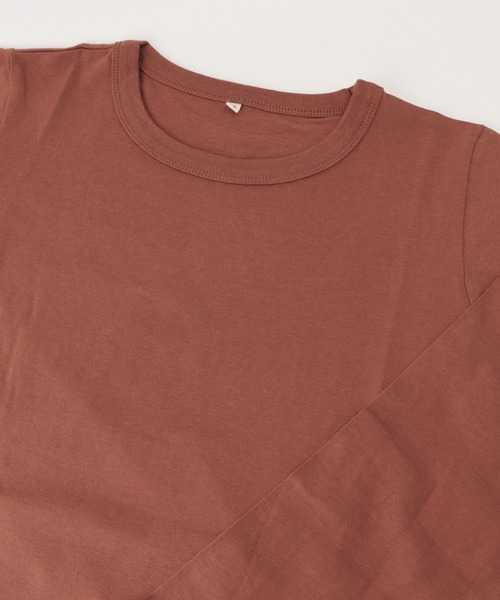 BACKYARD FAMILY(バックヤードファミリー)の「USAコットン長袖Tシャツ(Tシャツ/カットソー・レディース・ブラウン/オレンジ/ブラック/アイボリー・L/M)」の6枚目の写真