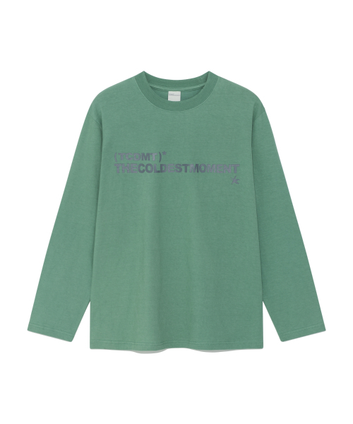 THECOLDESTMOMENT(ザコールデストモーメント)の「TCM box long sleeve (ash green)(Tシャツ/カットソー・レディース・その他・MEDIUM/LARGE)」の1枚目の写真