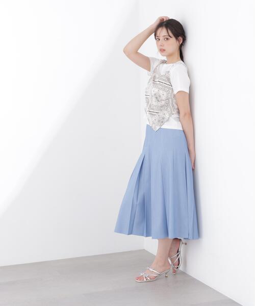 EDIT COLOGNE（エディットコロン）の「＜Ｅ＞ビスチェ付きカットソー / 1216167400（Tシャツ/カットソー・レディース・ベージュ/ライトグリーン・FREE）」の9枚目の写真