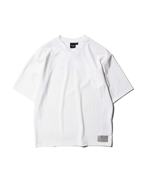 TAION（タイオン）の「TAION / タイオン FUCTION T-SHIRTS <RELAXED LOOSE> (TAION-TS01BS-OS) 機能素材 オーバーサイズTシャツ（Tシャツ/カットソー・メンズ・ブラック/チャコールグレー/ダークネイビー/ホワイト・SMALL/MEDIUM/LARGE/X-LARGE）」の13枚目の写真