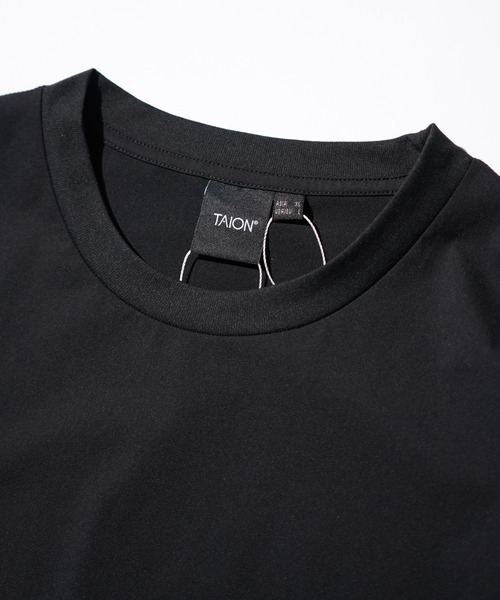 TAION（タイオン）の「TAION / タイオン FUCTION T-SHIRTS <RELAXED LOOSE> (TAION-TS01BS-OS) 機能素材 オーバーサイズTシャツ（Tシャツ/カットソー・メンズ・ブラック/チャコールグレー/ダークネイビー/ホワイト・SMALL/MEDIUM/LARGE/X-LARGE）」の19枚目の写真