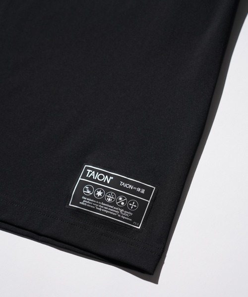TAION（タイオン）の「TAION / タイオン FUCTION T-SHIRTS <RELAXED LOOSE> (TAION-TS01BS-OS) 機能素材 オーバーサイズTシャツ（Tシャツ/カットソー・メンズ・ブラック/チャコールグレー/ダークネイビー/ホワイト・SMALL/MEDIUM/LARGE/X-LARGE）」の21枚目の写真