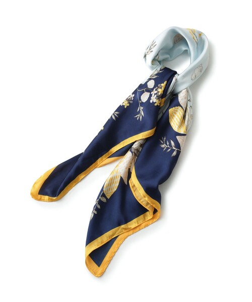 VIS（ビス）の「アソート柄スカーフ 90cm（バンダナ/スカーフ・レディース・ブルー系その他/ベージュ系その他・FREE）」の8枚目の写真