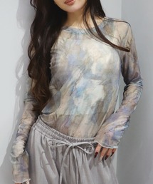 CECIL McBEE（セシルマクビー）の「パワーネットクルーネックプルオーバー（Tシャツ/カットソー）」