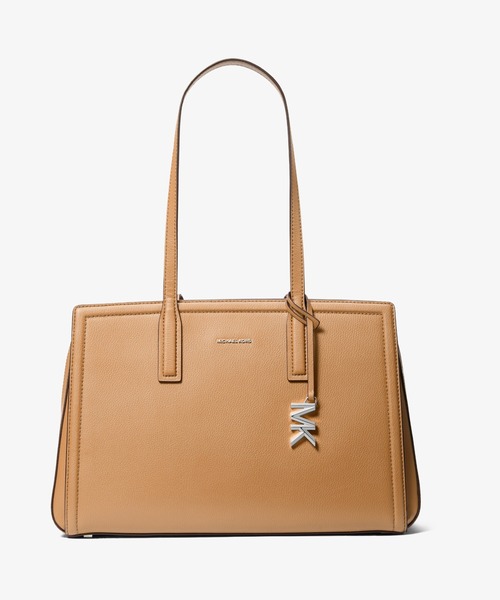 MICHAEL KORS(マイケルコース)の「LAILA ぺブルレザー トート ミディアム(トートバッグ・レディース・ベージュ系・FREE)」の1枚目の写真