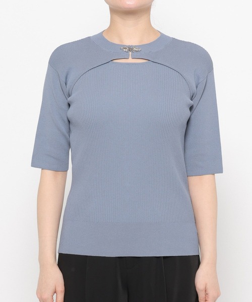 HARE（ハレ）の「モードカナグニットトップス(HARE)（ニット/セーター・レディース・ブルー/ブラック/グリーン・FREE）」の10枚目の写真