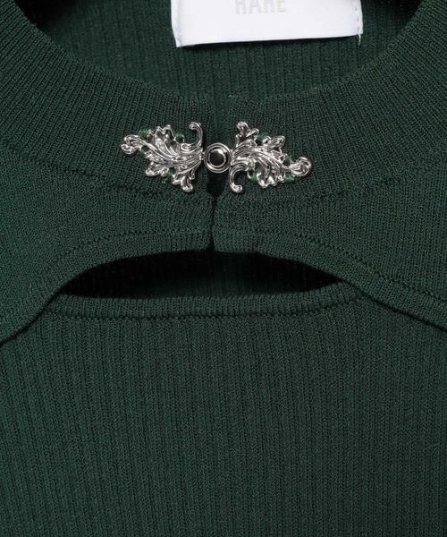 HARE（ハレ）の「モードカナグニットトップス(HARE)（ニット/セーター・レディース・ブルー/ブラック/グリーン・FREE）」の8枚目の写真