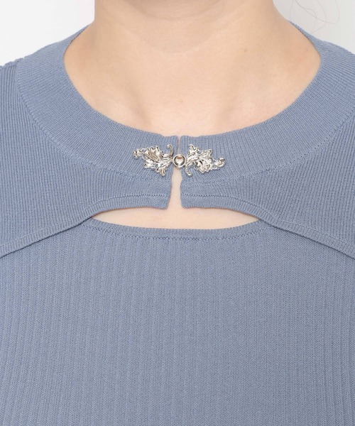 HARE（ハレ）の「モードカナグニットトップス(HARE)（ニット/セーター・レディース・ブルー/ブラック/グリーン・FREE）」の4枚目の写真