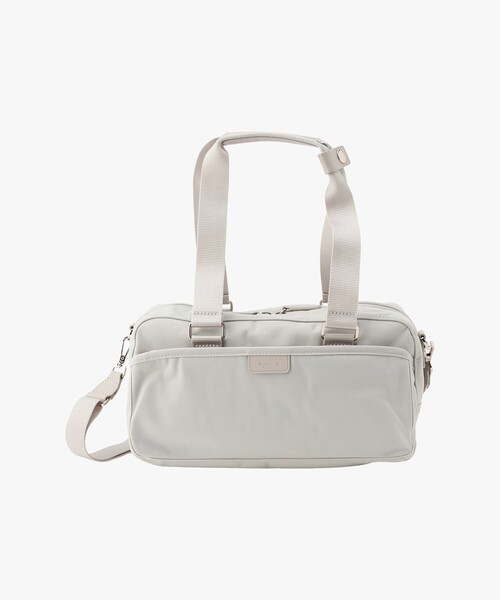 agnes b.(アニエスベー)の「ナイロン 2way ラージ ボストンバッグ "My bag" RAT01-12(ボストンバッグ・レディース・ベージュ・FREE)」の1枚目の写真