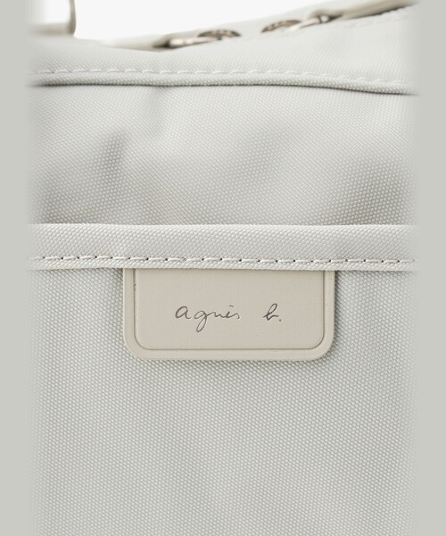 agnes b.(アニエスベー)の「ナイロン 2way ラージ ボストンバッグ "My bag" RAT01-12(ボストンバッグ・レディース・ベージュ・FREE)」の6枚目の写真