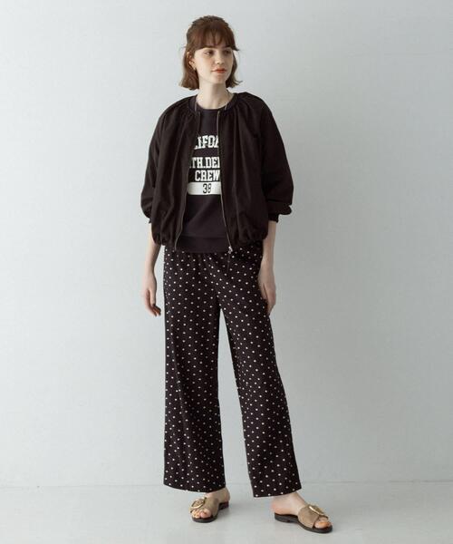 URBAN RESEARCH Sonny Label（アーバンリサーチサニーレーベル）の「『UR TECH』バルーンショートブルゾン（ブルゾン・レディース・ブラック/アイボリー/ベージュ・FREE）」の7枚目の写真