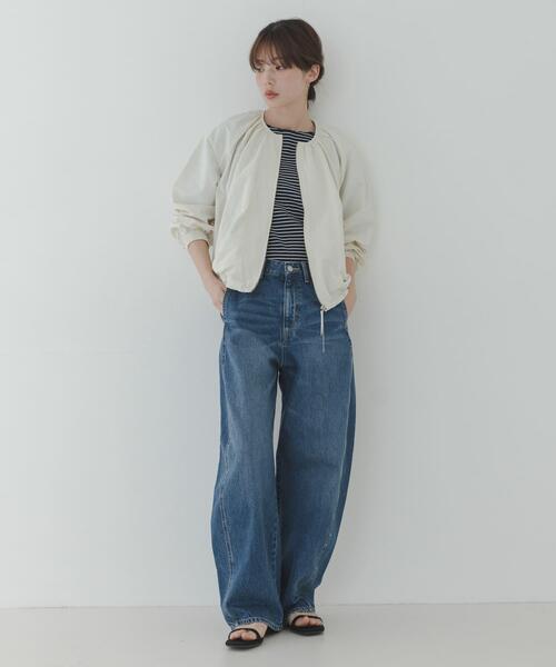 URBAN RESEARCH Sonny Label（アーバンリサーチサニーレーベル）の「『UR TECH』バルーンショートブルゾン（ブルゾン・レディース・ブラック/アイボリー/ベージュ・FREE）」の22枚目の写真