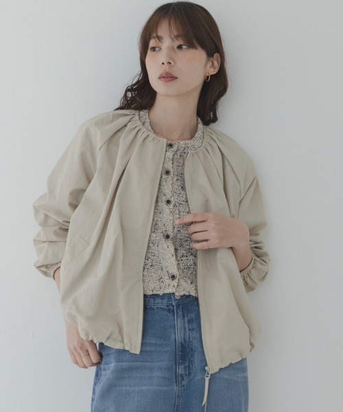 URBAN RESEARCH Sonny Label（アーバンリサーチサニーレーベル）の「『UR TECH』バルーンショートブルゾン（ブルゾン・レディース・ブラック/アイボリー/ベージュ・FREE）」の22枚目の写真