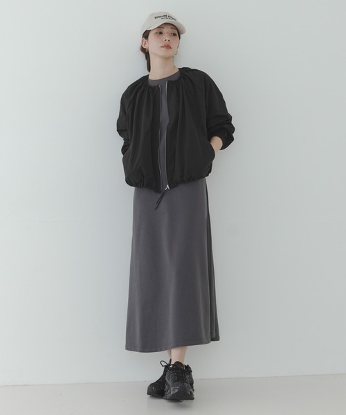 URBAN RESEARCH Sonny Label（アーバンリサーチサニーレーベル）の「『UR TECH』バルーンショートブルゾン（ブルゾン・レディース・ブラック/アイボリー/ベージュ・FREE）」の11枚目の写真