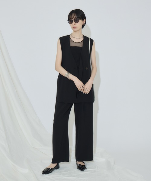 Paradise Picnic（パラダイスピクニック）の「cloche クールストレッチベスト（ベスト・レディース・ベージュ/チャコールグレー/ブラック・FREE）」の10枚目の写真