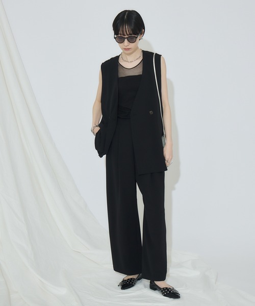 Paradise Picnic（パラダイスピクニック）の「cloche クールストレッチベスト（ベスト・レディース・ベージュ/チャコールグレー/ブラック・FREE）」の13枚目の写真