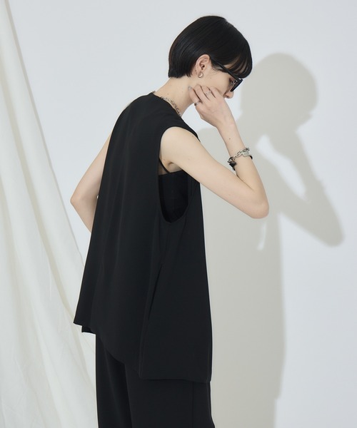 Paradise Picnic（パラダイスピクニック）の「cloche クールストレッチベスト（ベスト・レディース・ベージュ/チャコールグレー/ブラック・FREE）」の8枚目の写真