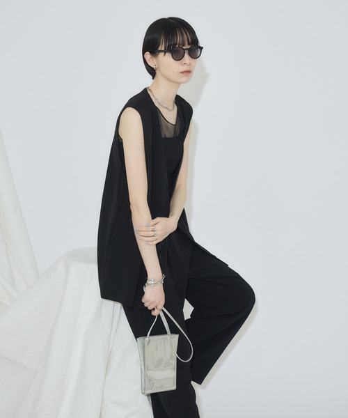 Paradise Picnic（パラダイスピクニック）の「cloche クールストレッチベスト（ベスト・レディース・ベージュ/チャコールグレー/ブラック・FREE）」の15枚目の写真