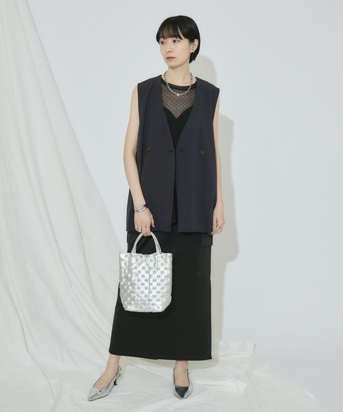 Paradise Picnic（パラダイスピクニック）の「cloche クールストレッチベスト（ベスト・レディース・ベージュ/チャコールグレー/ブラック・FREE）」の20枚目の写真